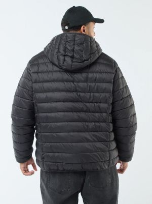 Леко ватирано пухено яке с качулка