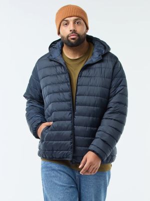 Леко ватирано пухено яке с качулка