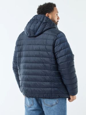 Леко ватирано пухено яке с качулка