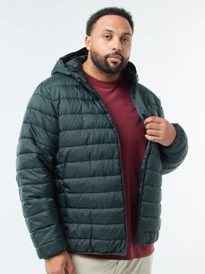 Леко ватирано пухено яке с качулка