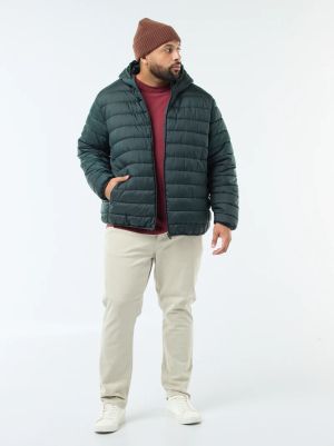 Леко ватирано пухено яке с качулка