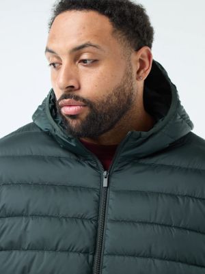 Леко ватирано пухено яке с качулка