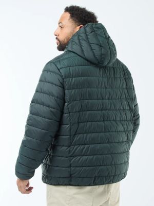 Леко ватирано пухено яке с качулка