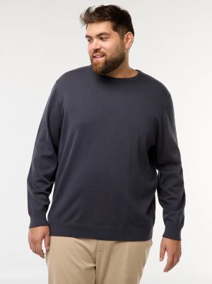 Мъжки пуловер обло деколте 