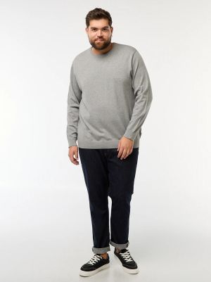 Мъжки пуловер обло деколте 