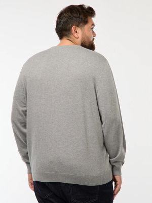 Мъжки пуловер обло деколте 