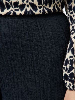 Широк дамски панталон с вафлена плетка