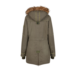 Дамска зимна парка с качулка макси размер