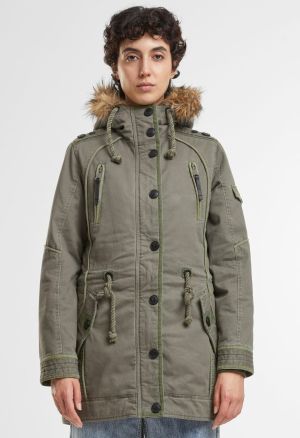 Дамска зимна парка с качулка макси размер