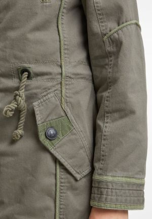 Дамска зимна парка с качулка макси размер