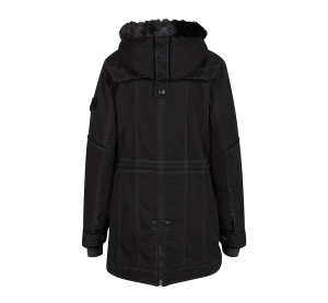 Дамска зимна парка с качулка макси размер