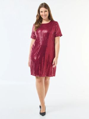 Къса рокля с пайети