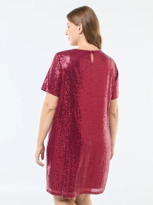 Къса рокля с пайети