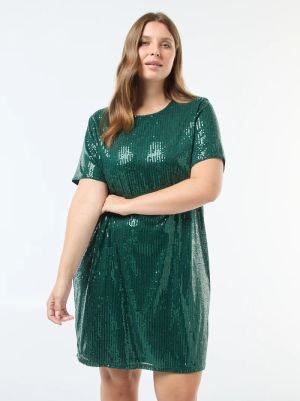 Къса рокля с пайети