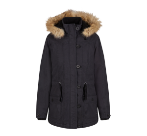 Дамска зимна парка с качулка макси размер