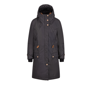 Дамска зимна парка с качулка макси размер