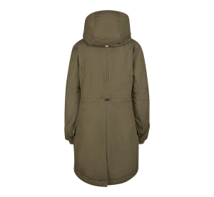 Дамска зимна парка с качулка макси размер