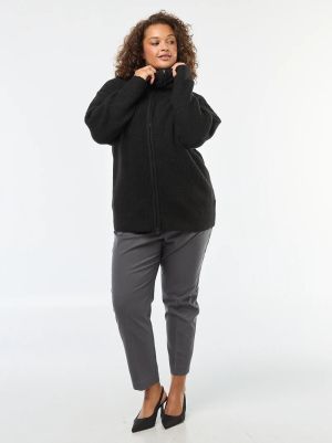 Голям  размер дамска жиелетка с цип