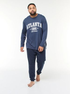 Голям размер мъжка пижама  от 2 части