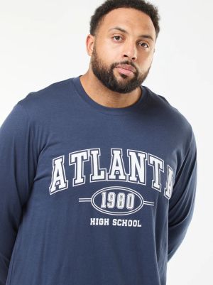 Голям размер мъжка пижама  от 2 части