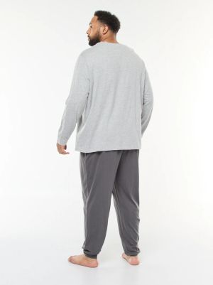 Голям размер мъжка пижама  от 2 части