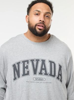 Голям размер мъжка пижама  от 2 части