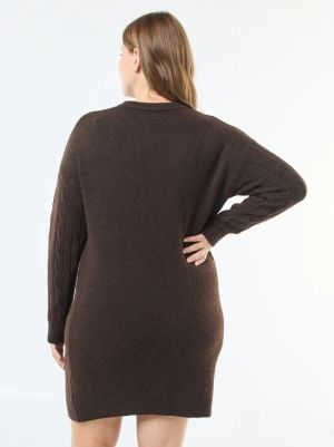 Плетена рокля с дължина над коляното