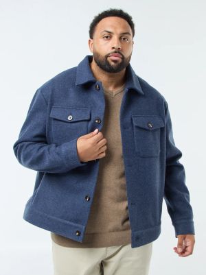 Мъжко вълнено яке макси размер