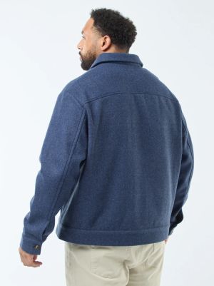 Мъжко вълнено яке макси размер