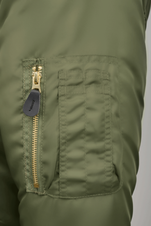 Мъжко зимно бомбър яке с кожена яка – до 5XL