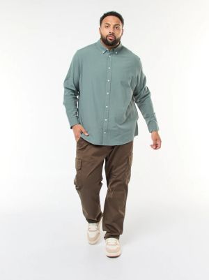 Мъжка права риза тип Оксфорд