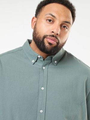 Мъжка права риза тип Оксфорд