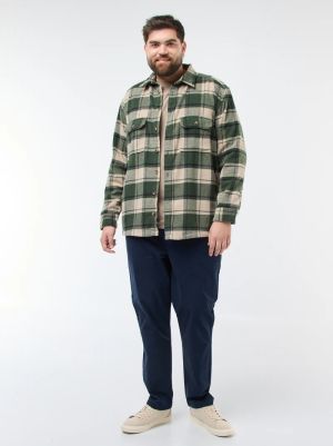 Връхна бархетна риза голям размер