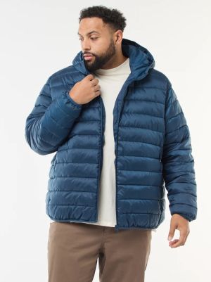 Леко ватирано пухено яке с качулка