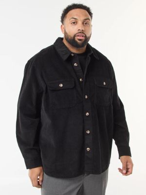 Мъжка кадифена риза голям размер