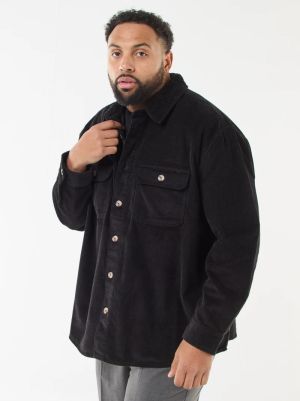 Мъжка кадифена риза голям размер