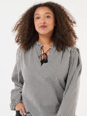 Голям размер дамска блуза с широки ръкави