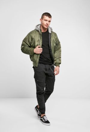 Мъжко яке с качулка голям размер