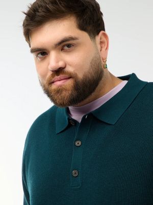 Мъжки пуловер с поло яка