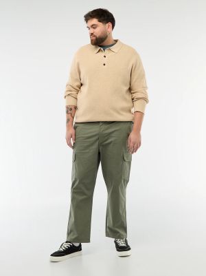 Мъжки пуловер с поло яка