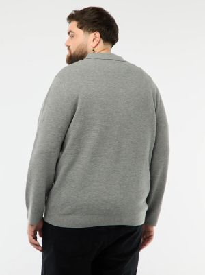 Мъжки пуловер с поло яка