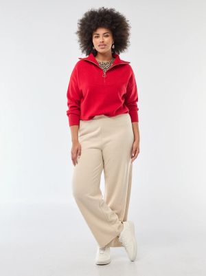 Дамски панталон с широки крачоли 