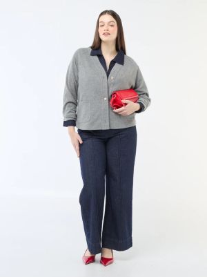 Лека дамска жилетка голям размер