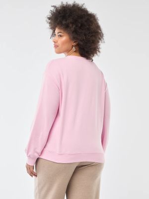 Дамска блуза с кръгло деколте