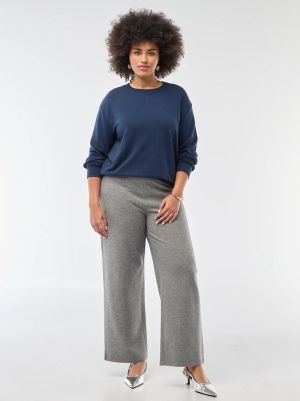 Дамска блуза с кръгло деколте