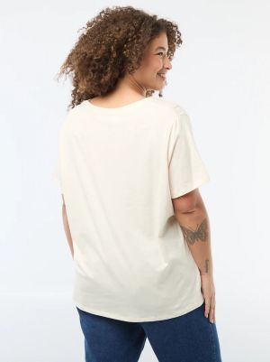 Голям размер дамска тениска 100% памук