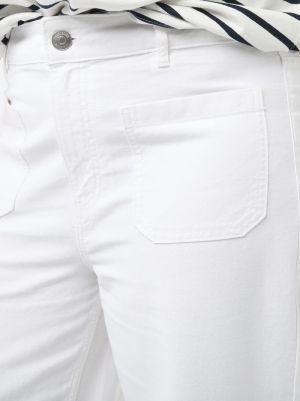 Дънки с висока талия и широки крачоли с джобове отпред