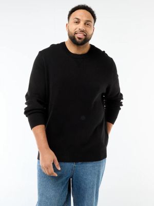 Голям размер мъжки памучен пуловер