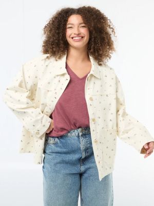 Голям размер дамско дънково яке