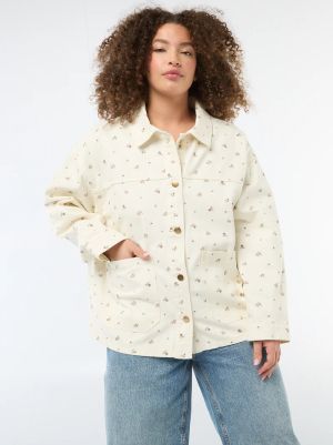 Голям размер дамско дънково яке